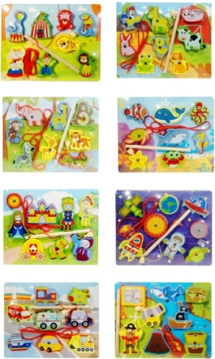 Fa puzzle mágneses horgászbotttal - 1 db