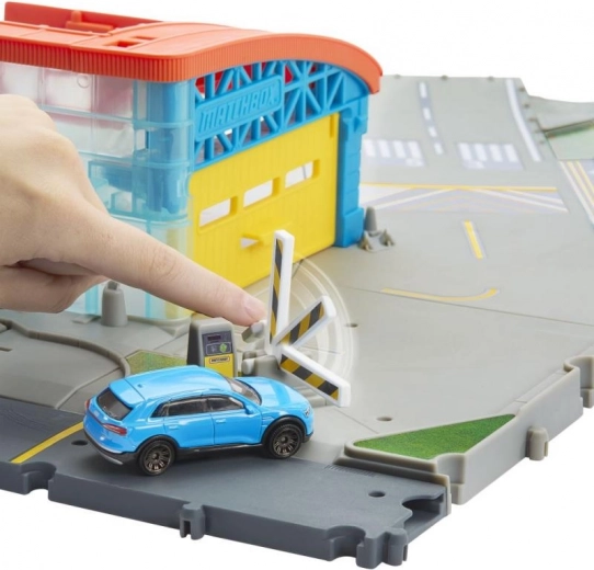 Garázs és parkoló Matchbox járművekhez