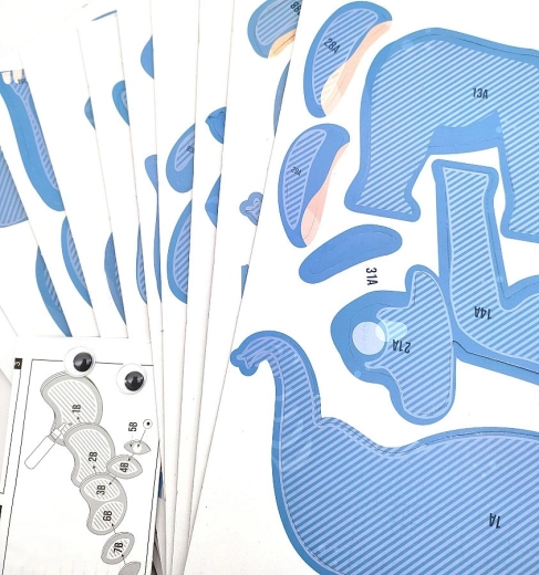 Egyszerű összeállítás a számozott elemeknek köszönhetően