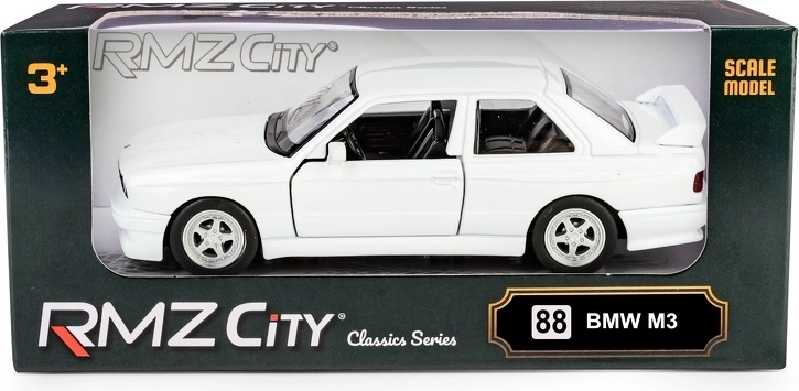 Fém autómodell RMZ City BMW M3 E30 1:32 fehér