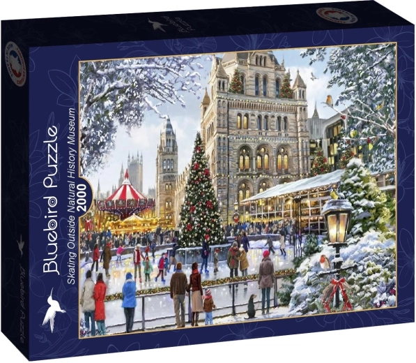 Bluebird puzzle Korcsolyázás a természettudományi múzeum előtt 2000 darab