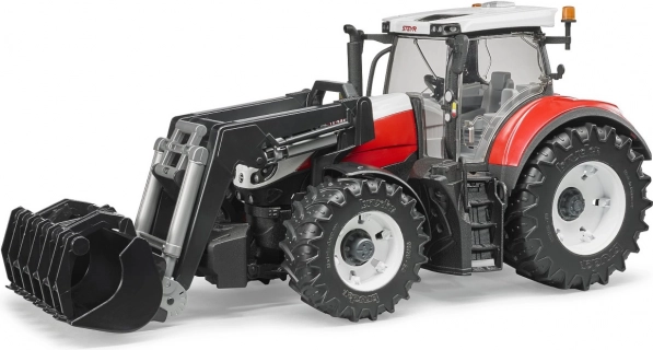 Bruder traktor Steyr Terrus CVT homlokrakodóval