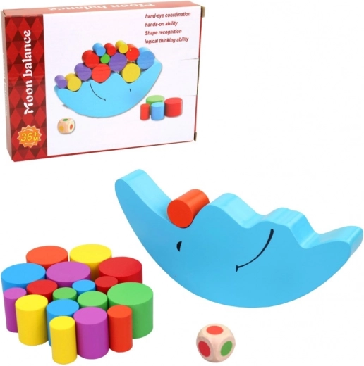 Fa guriga Hold motívummal