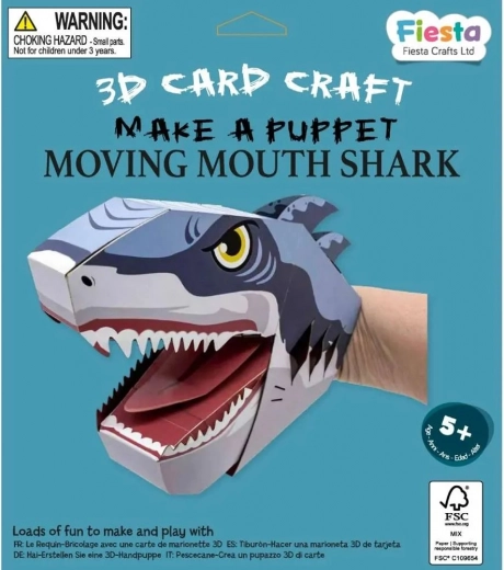 Fiesta Crafts kreatív készlet bábfigura Cápa