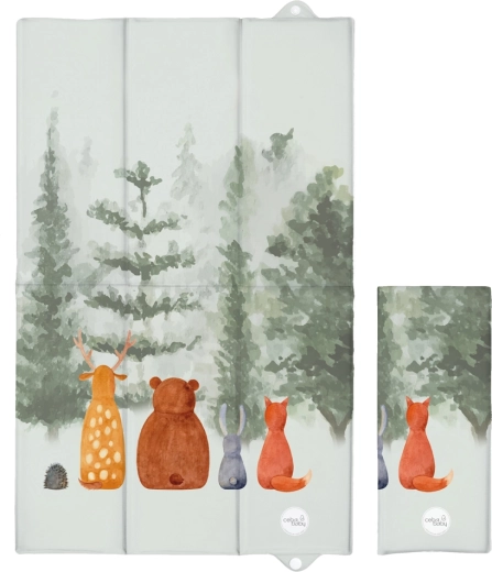 Ceba Baby utazó pelenkázó alátét Basic forest companions 80 × 50 cm