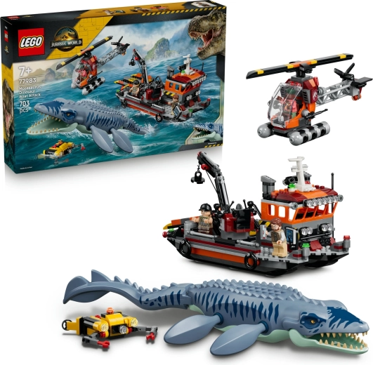 LEGO Jurassic World: A mosasaurus megtámadja a hajót