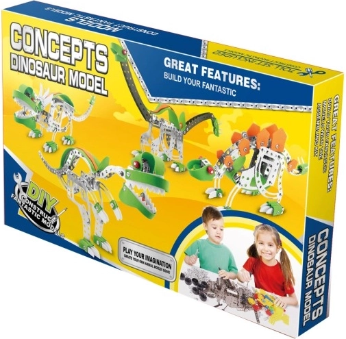 Fém építőkészlet seismosaurus 141 db