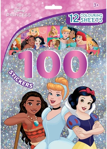 Disney hercegnők – 100 matrica és kifestő