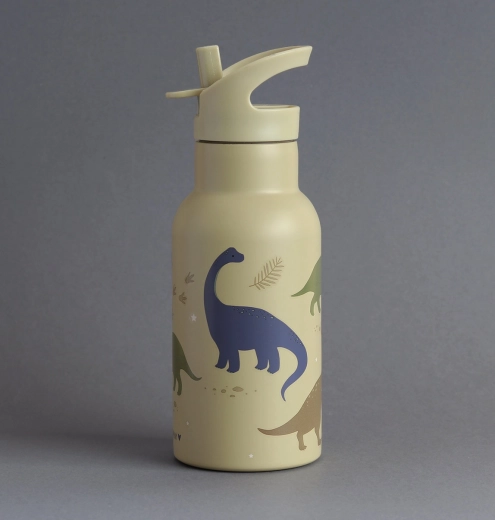 A Little Lovely Company rozsdamentes acél kulacs dinoszauruszokkal, 350 ml