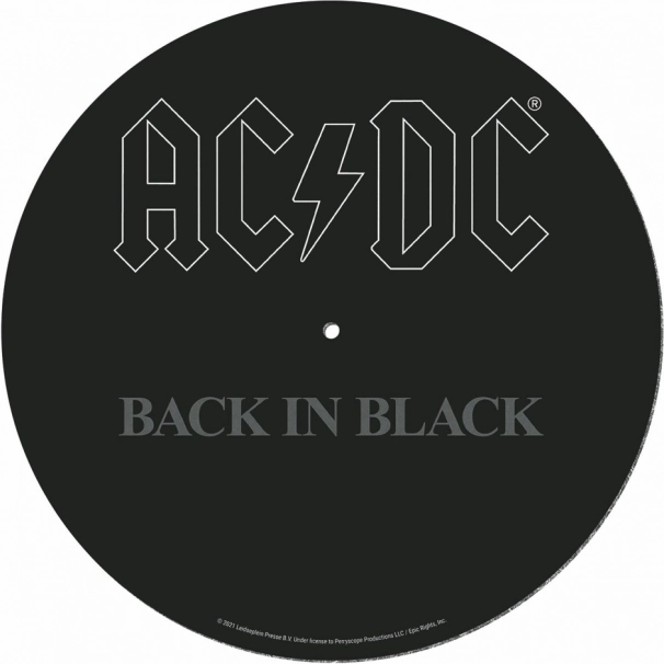 AC/DC Back in Black lemezjátszó alátét