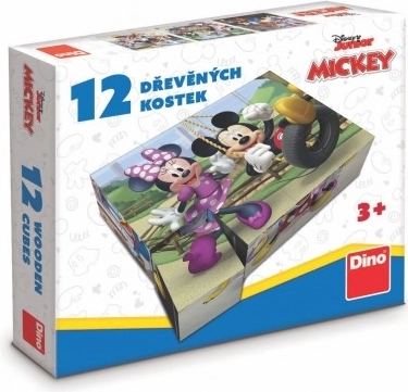 fa licencelt Mickey Mouse kockák – 12 kocka