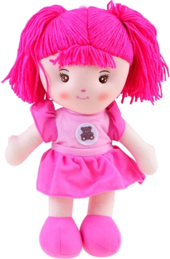 Zuzia textilbaba 33 cm – Rózsaszín