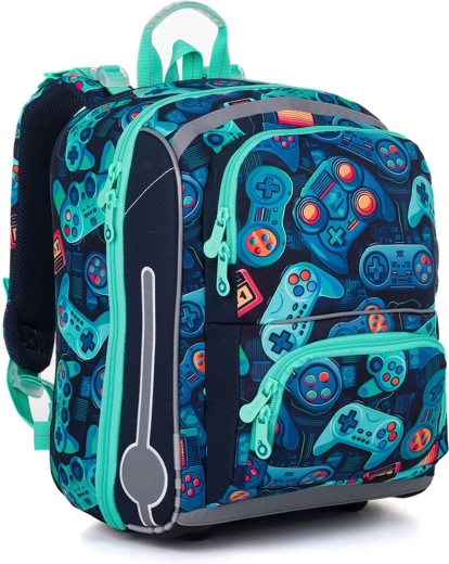 Topgal iskolatáska játékos (gamer) BEBE mintával