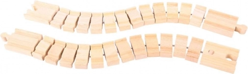 Hajlítható fa sín 2 db BIGJIGS RAIL