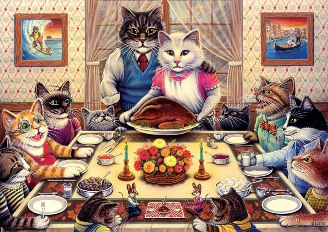 ART PUZZLE cicacsalád – 260 darabos puzzle