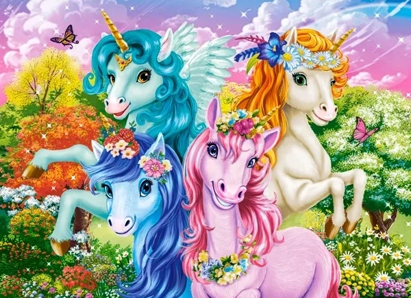 Egyszarvú puzzle 70 darabos