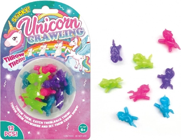 Ragadós unikornisok 3 cm – 12 darabos készlet