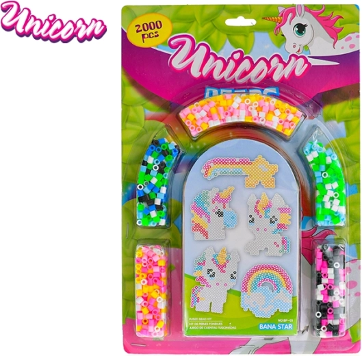 Unicorn vasalható gyöngy készlet gyerekeknek