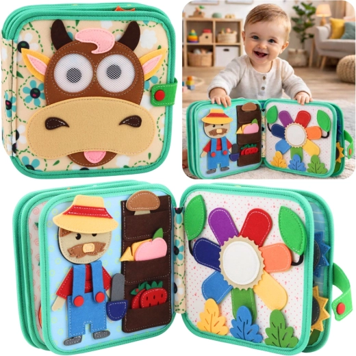 Szenzoros filckönyv – háziállatok tehénkével