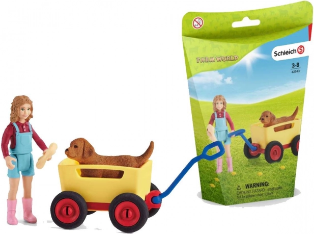 Schleich farm world kutyás kocsi