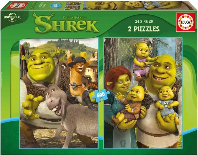 Educa Shrek puzzle 2 × 500 darab