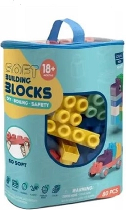 Puha építőkockák gyerekeknek 80 db