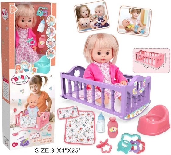Baby Sweet Love baba játékbaba bölcsővel