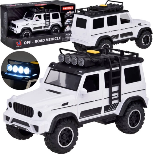 Terepjáró OFF-ROAD fényekkel és hangokkal, gumis gumiabroncsokkal