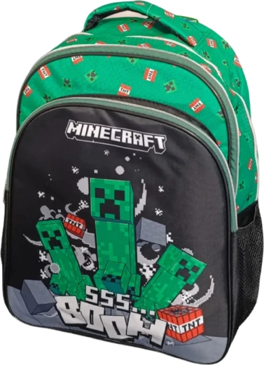 Minecraft Creeper zöld iskolatáska 42 cm