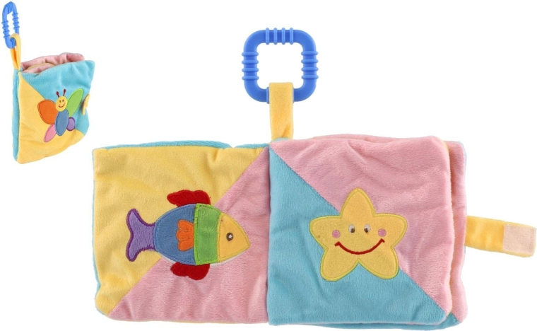 Puha textil függőkönyv babáknak