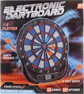 Elektronikus dartstábla nyilakkal és pontszámlálóval 47 cm