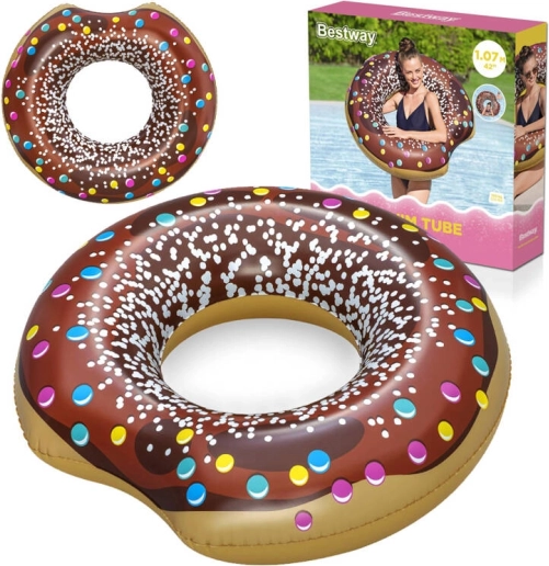 Felfújható fánk úszógumi 107 cm BESTWAY – Barna