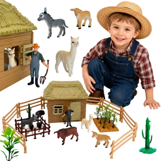 Woopie farm állatokkal és házikóval – 37 darabos szett