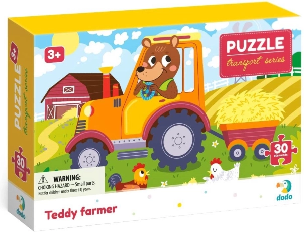 Puzzle DODO – Közlekedés: Gazda Teddy, 30 darab