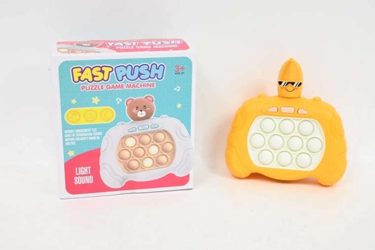 Pop It stresszoldó játék banán alakban