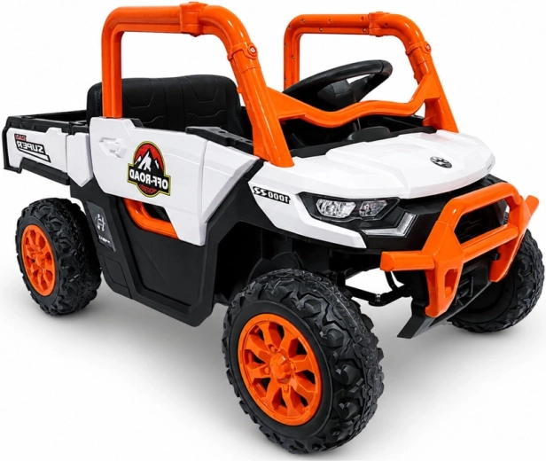 Gyerek elektromos terepjáró autó 4x4, 24 V, narancssárga