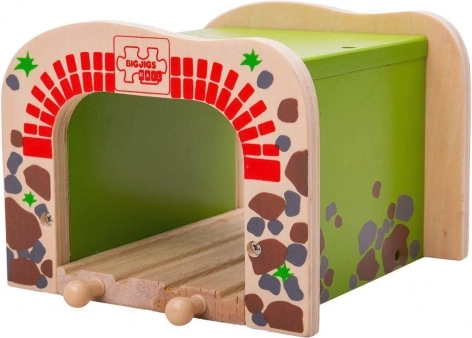 BIGJIGS RAIL fa dupla alagút vonatpályákhoz