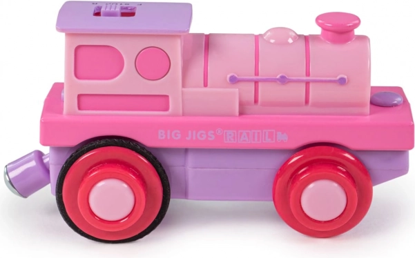 Bigjigs Rail elektromos mozdony, rózsaszín