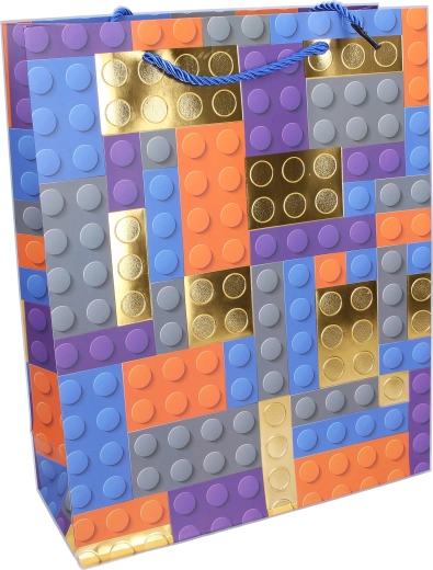 Játékos építőkocka minta