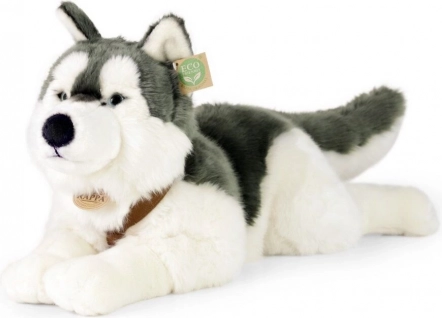 Plüss Husky kutya 60 cm KÖRNYEZETBARÁT