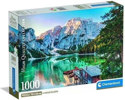 Clementoni puzzle Compact Emerald Lake Braies 1000 darab