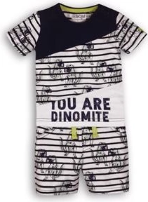 DIRKJE Dinomite gyerek szett, tengerészkék/fehér