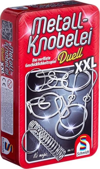 Duell XXL fém fejtörő készlet bádogdobozban