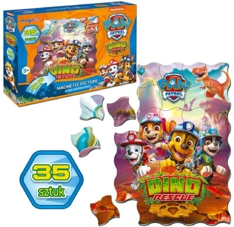 Paw Patrol dínó mentő mágneses készlet 35 db