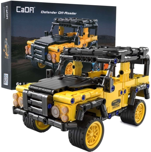 CaDA Defender Off-Roader terepjáró autó pull-back meghajtással, 389 darabos