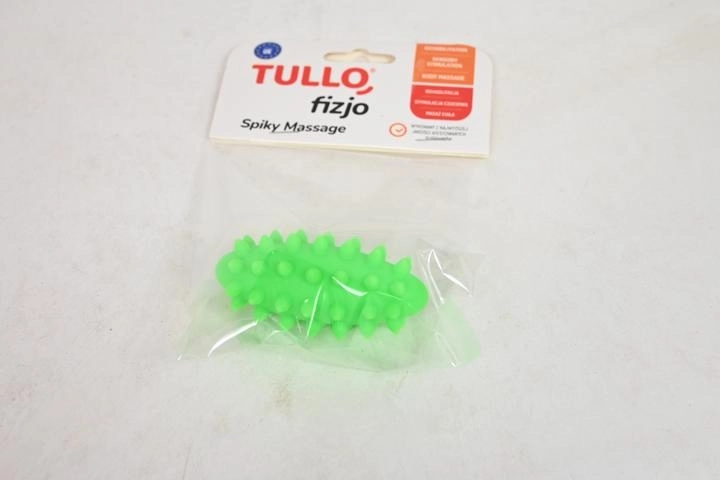 Fizjo rehabilitációs masszázs „bab” tüskékkel 7,4 cm zöld