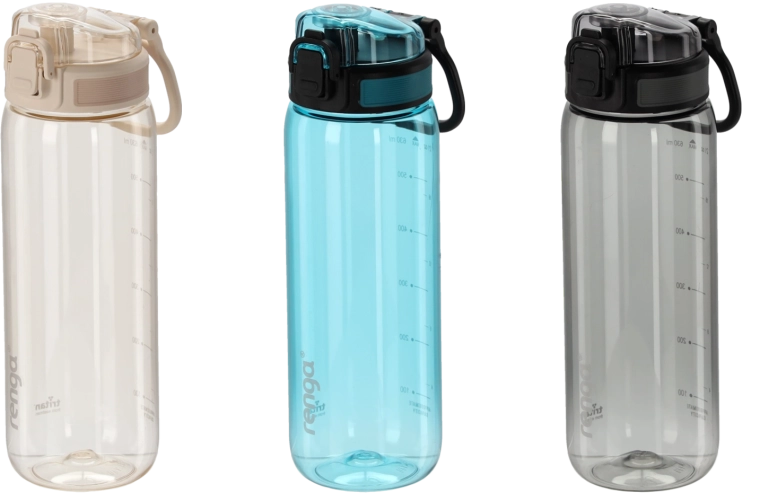 630 ml-es vizespalack mércével – vegyes színek