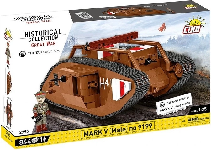 COBI Mark V (Male) tank 1:35 építőkészlet 844 elem