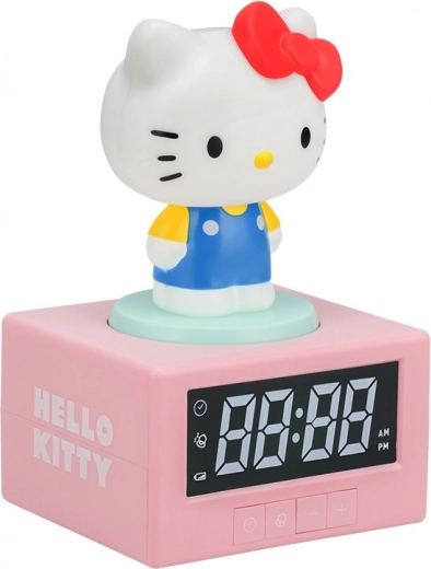 Világító asztali ébresztőóra Hello Kitty vetítéssel