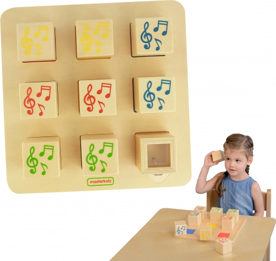 Masterkidz Fa Szenzoros Osztályozó Készlet Zenés Montessori